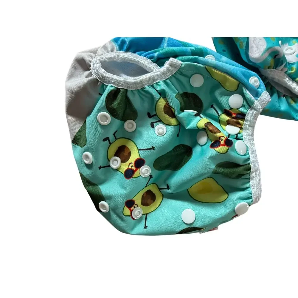 Alva baby‎ diaper cover bundle of two adjustable one size cute prints